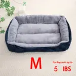 Pet Sleeping Nest Sofa Bed for Cats and Dogs for Resting & Lounging, Thick Rectangular Mattress – gallery image 13