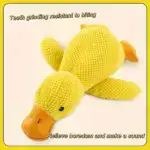 Chew-Resistant Plush Duck Dog Toy for Interactive Chewing & Squeaking – gallery image 4