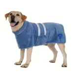 Quick-Dry Dog Bathrobe for Drying After Bathing & Grooming with Embroidered Detail – gallery image 15
