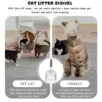 Metal Cat Litter Scoop for Sifting & Waste Removal with Long Handle – gallery image 15