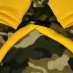 Camouflage Fleece Dog Crewneck Sweatshirt for Warmth and Coverage, Color-Block Design – gallery image 8