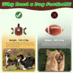 Inflatable Rubber Dog Football for Interactive Play & Chewing with Air Pump and Paw Print Design – gallery image 9