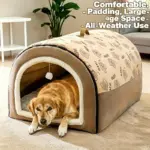 Dog Bed for Large Dogs with Removable Washable Cover and Non-Slip Bottom – gallery image 6