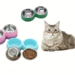 Stainless Steel Double Pet Bowl for Feeding with Removable Inserts – gallery image 10
