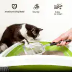 Metal Cat Litter Scoop for Sifting & Waste Removal with Long Handle – gallery image 10