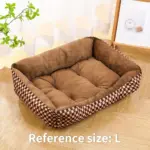 Soft Plaid Dog Bed for Resting & Sleeping with Polyester Fabric – gallery image 9