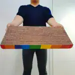 Corrugated Cardboard Cat Scratching Board for Scratching & Resting with Frame Design – gallery image 6