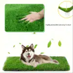 Artificial Turf Pet Potty Mat for Indoor Potty Training with Quick-Drain Surface – gallery image 7