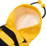 Bee Costume Hoodie for Small Dogs for Warm Wear in Cool Weather with Pullover Design – gallery image 6
