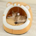Cat Bed for Cat Resting & Sleeping with Soft Mat and Breathable Basket Design – gallery image 9