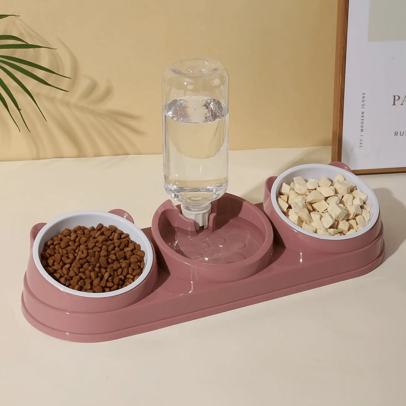 Stainless Steel Pet Bowl for Feeding with Slanted Design – description image 1