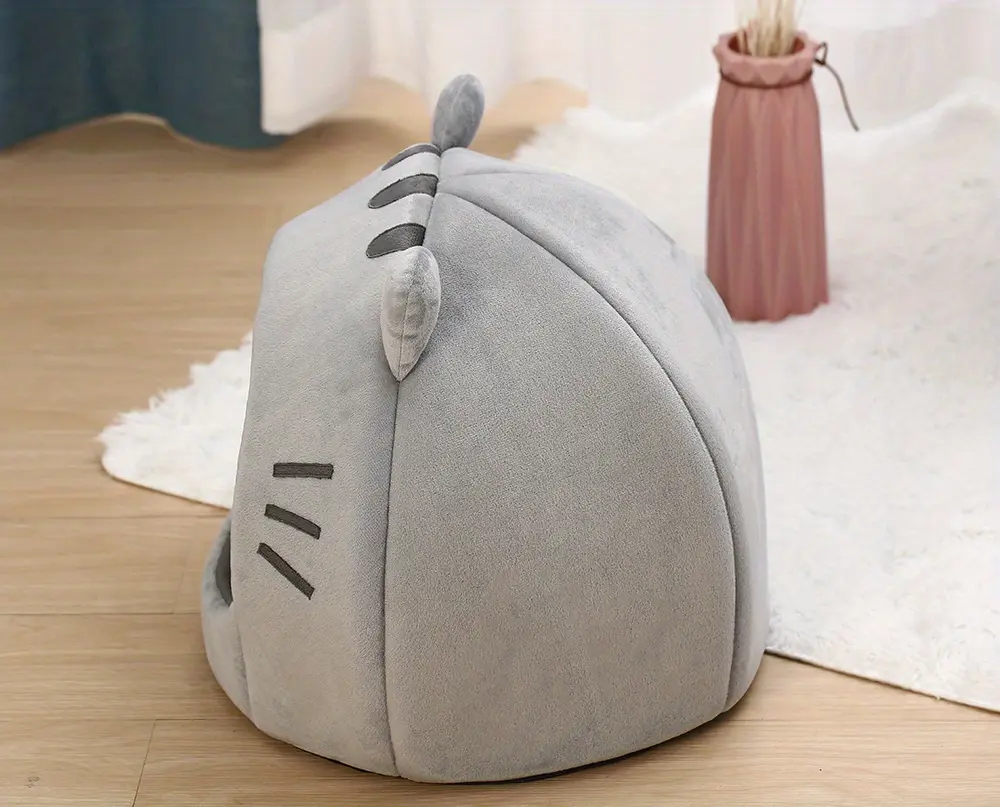 Enclosed Cat Bed for Indoor Resting & Sleeping with Warm Cave Design – description image 6