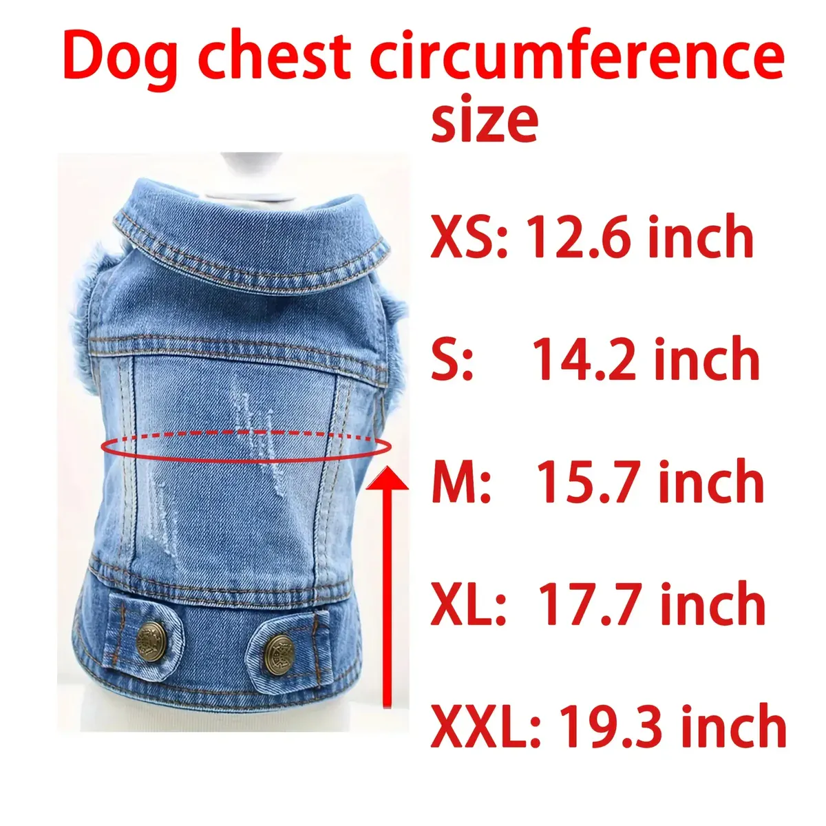 Vintage Imitation Denim Sleeveless Pet Vest for Spring and Autumn Wear – description image 2