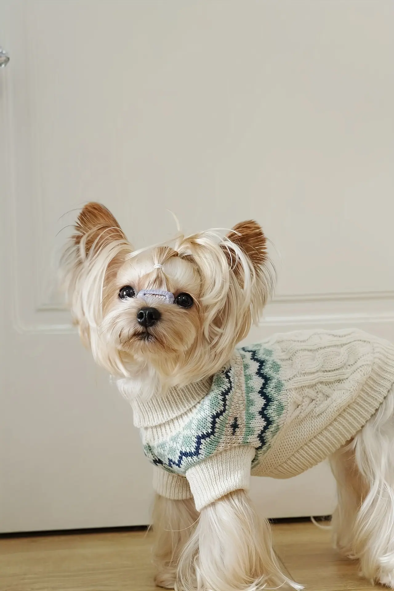 Pet Sweater for Dogs and Cats with High Neck, Pullover Style – description image 7