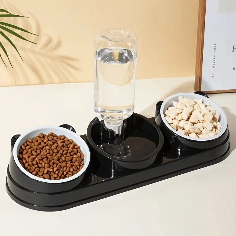 Stainless Steel Pet Bowl for Feeding with Slanted Design – description image 2