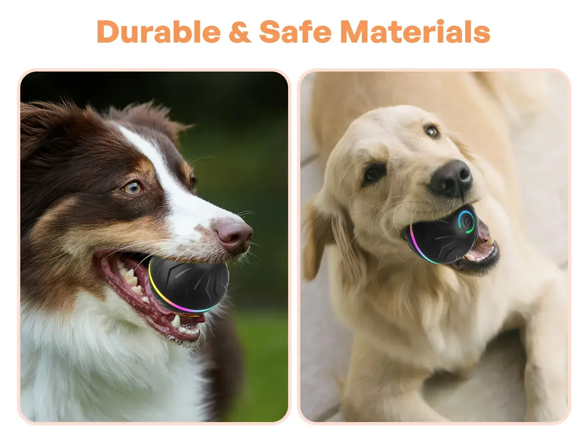 Smart Bouncing Ball for Interactive Pet Play and Motion-Activated Rolling Design – description image 4