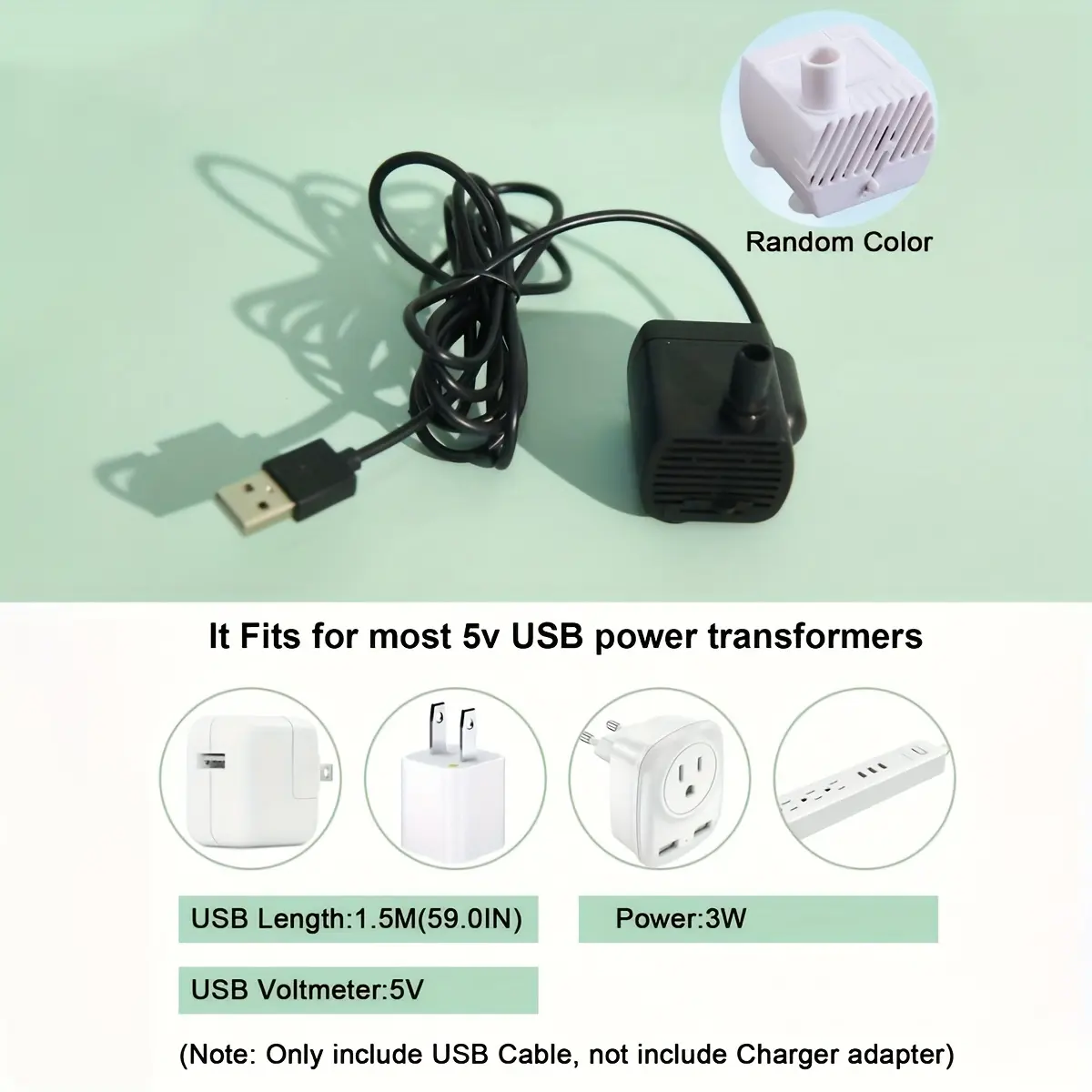 Pet Water Fountain for Automatic Water Circulation & Drinking with USB-Powered Design – description image 3