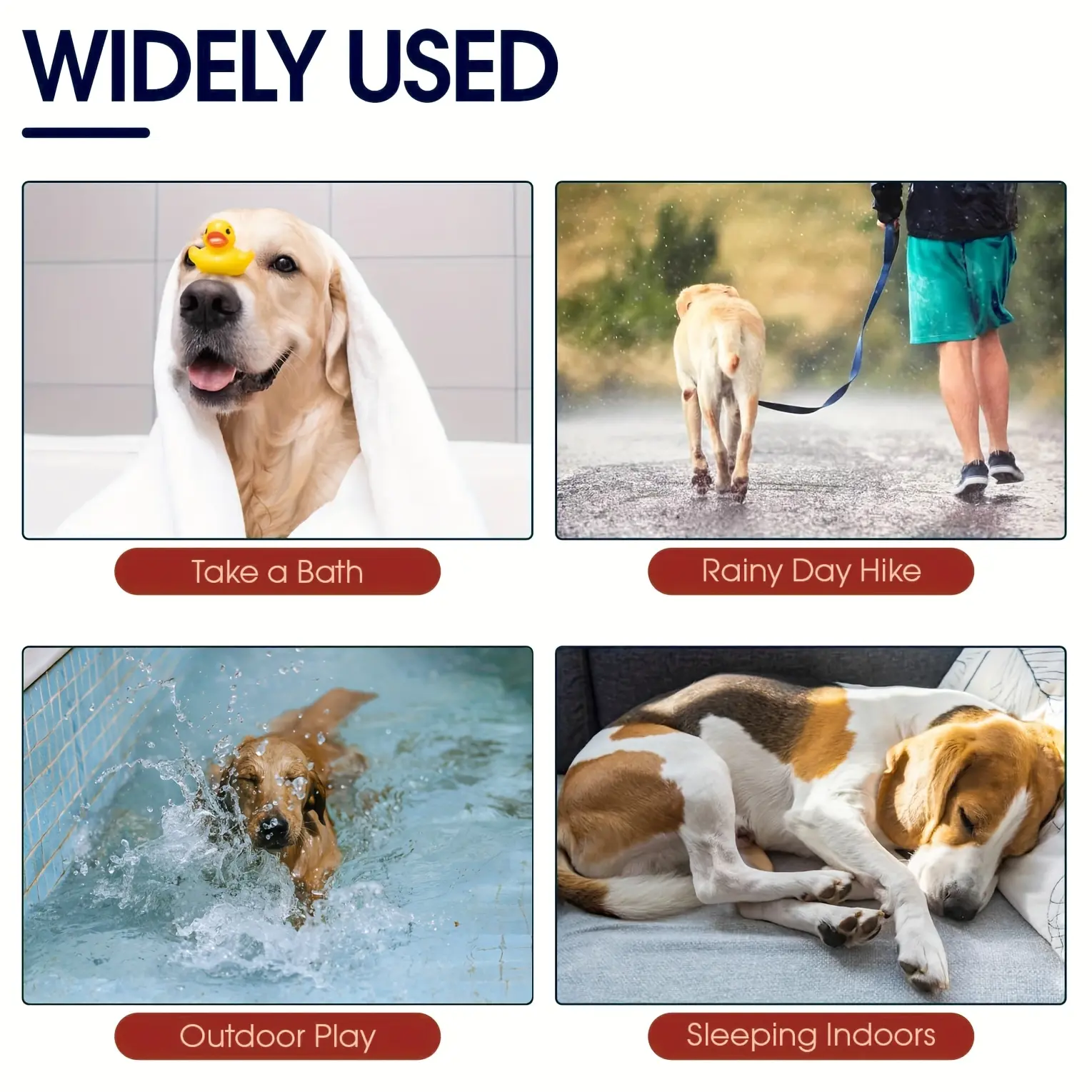 Quick-Dry Dog Bathrobe Towel for Drying After Baths & Grooming, Soft Fabric – description image 1