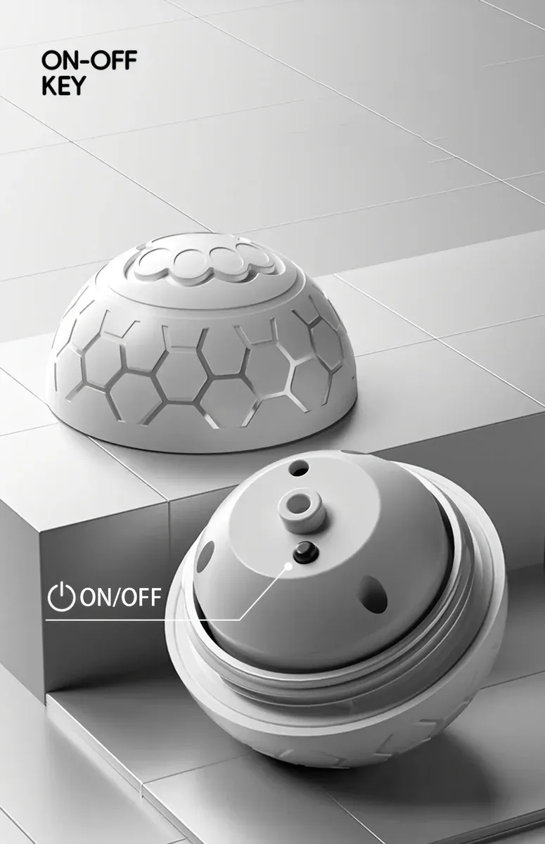 Rechargeable Interactive Pet Toy Ball for Automatic Bouncing Play, Durable Outer Shell – description image 3