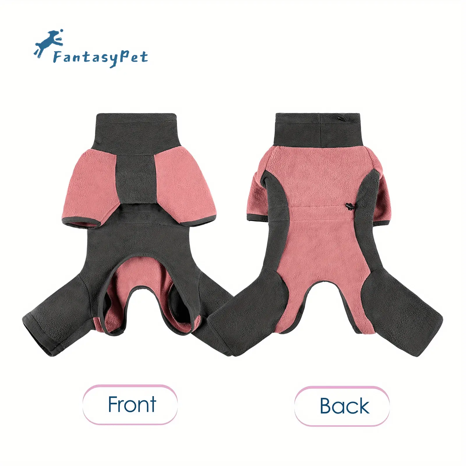 Dog Bodysuit for Warmth & Shedding Control with Contrast Color Design – description image 6