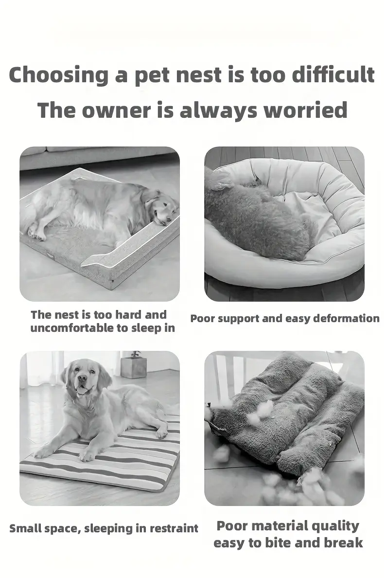 Dog Bed Mat for Indoor Resting & Sleeping, Soft Cushion Design – description image 1