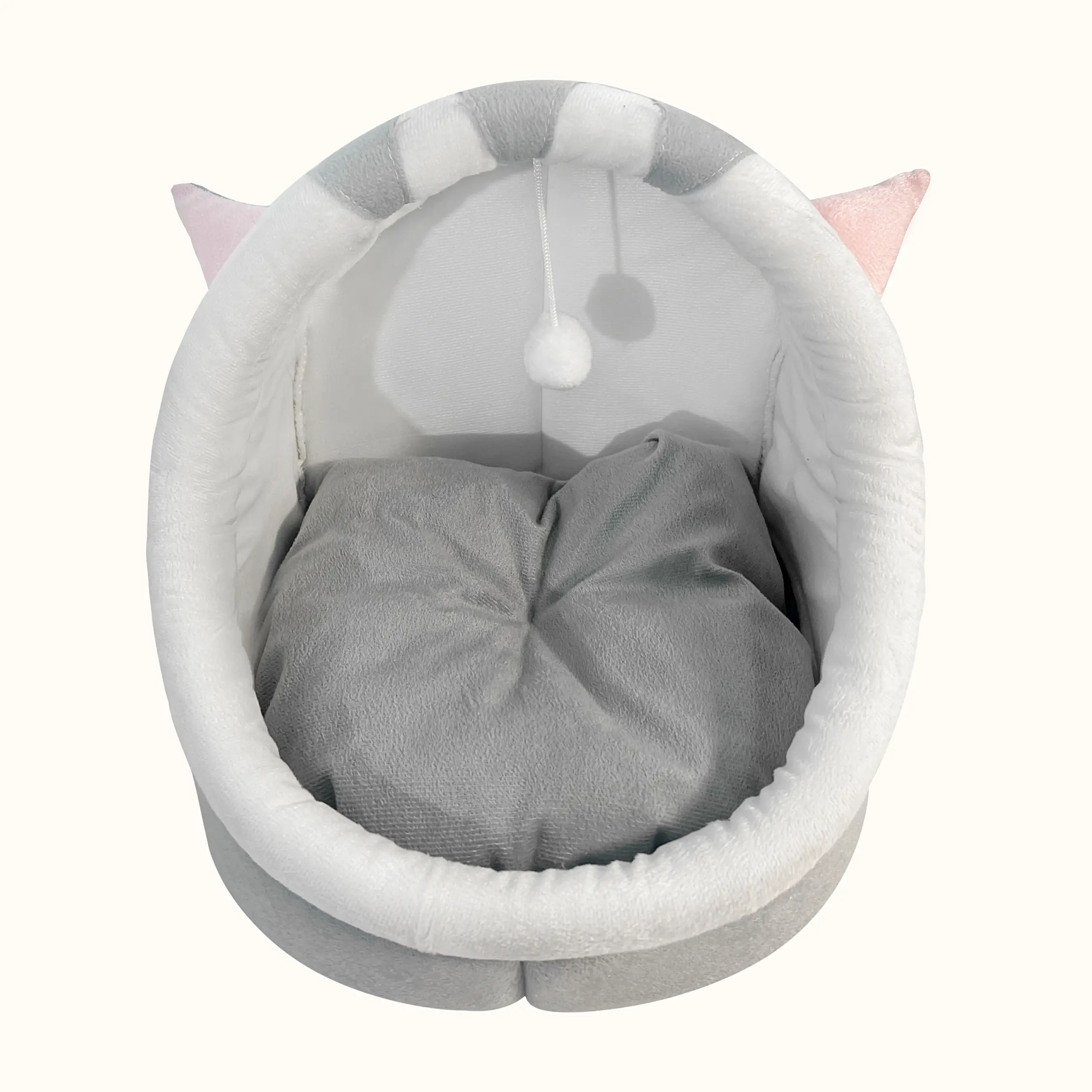 Cat Bed for Resting & Sleeping with Soft Mat and Breathable Basket Design – description image 4