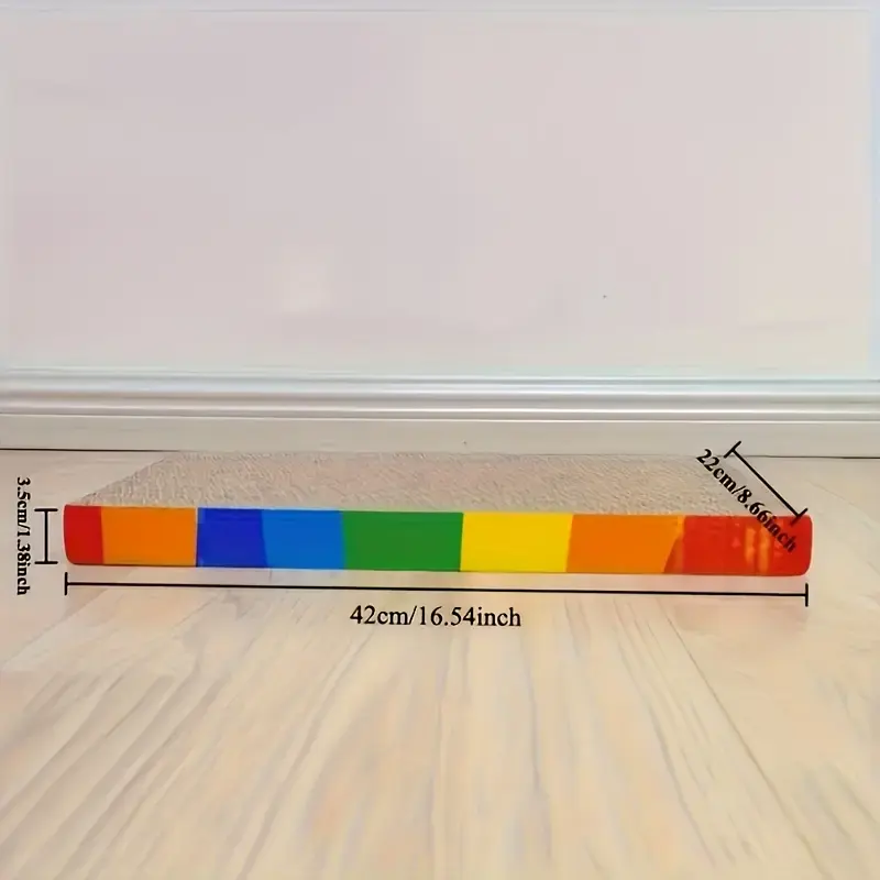 Corrugated Cardboard Cat Scratching Board for Scratching & Resting with Frame Design – description image 5