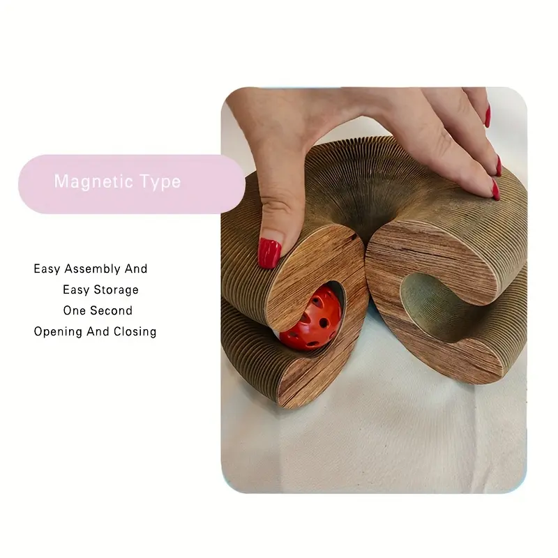 Cat Scratching Board for Scratching & Claw Maintenance with Corrugated Cardboard Surface – description image 1