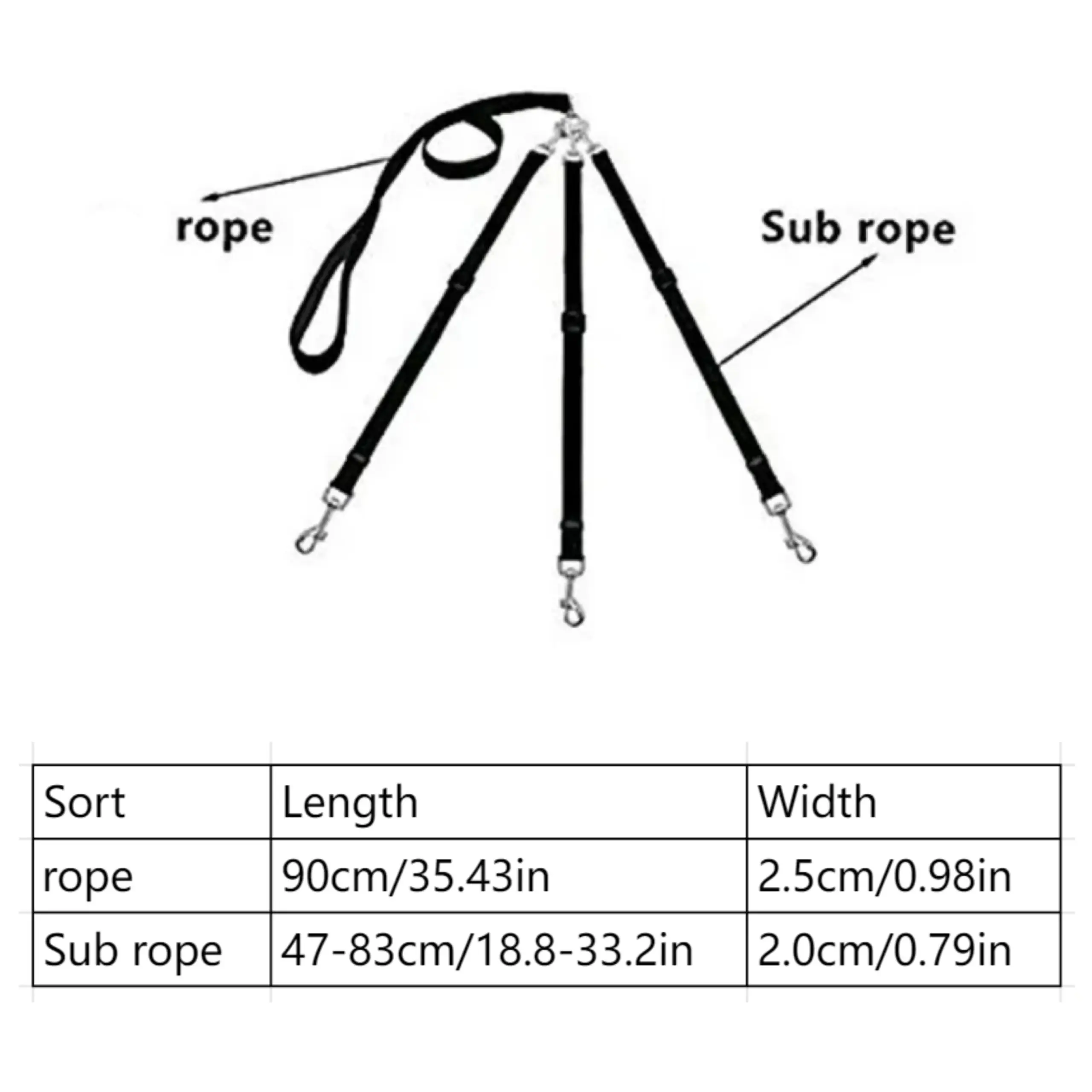 Adjustable No-Pull Dog Leash for Walking & Vehicle Restraint with Multi-Connection Design – description image 7