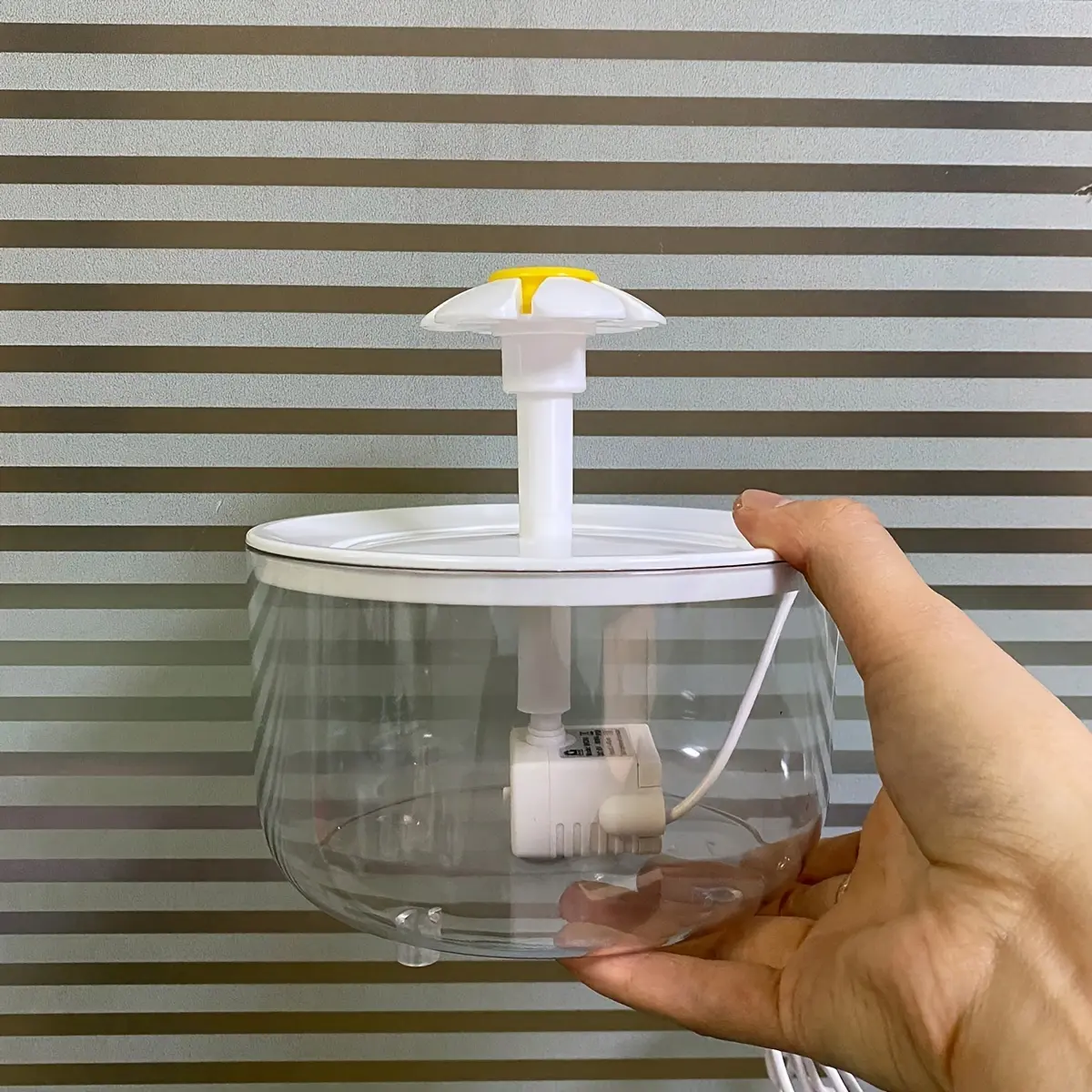 Transparent Pet Water Dispenser for Filtered Water Circulation & Quiet Dispensing – description image 1