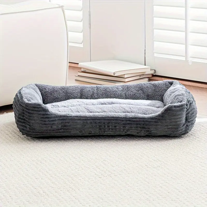 Pet Sleeping Nest Sofa Bed for Cats and Dogs for Resting & Lounging, Thick Rectangular Mattress – description image 5