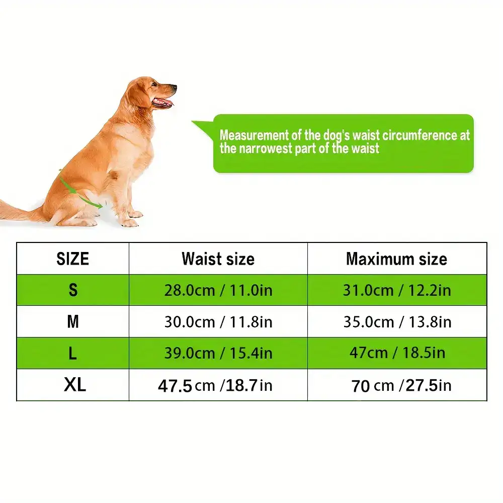 Reusable Washable Female Dog Diaper for Heat Cycle & Incontinence Care with Breathable Polyester – description image 1
